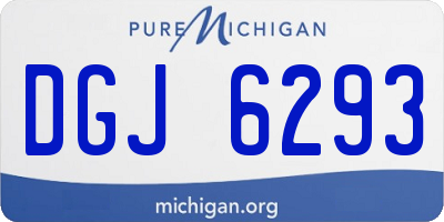 MI license plate DGJ6293