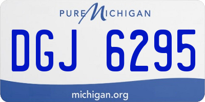 MI license plate DGJ6295