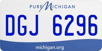 MI license plate DGJ6296