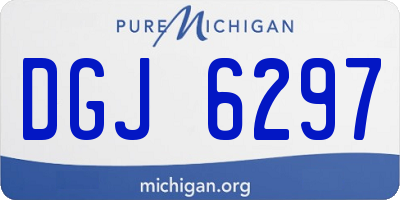 MI license plate DGJ6297