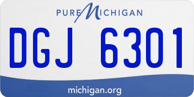 MI license plate DGJ6301