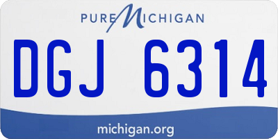 MI license plate DGJ6314