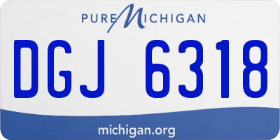 MI license plate DGJ6318