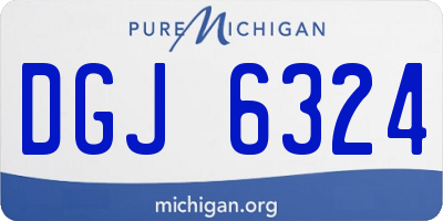 MI license plate DGJ6324