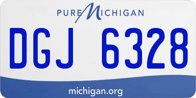 MI license plate DGJ6328