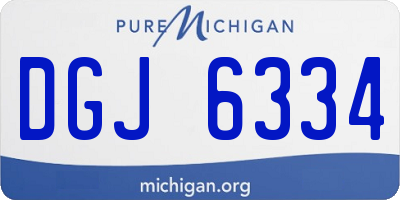 MI license plate DGJ6334