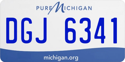 MI license plate DGJ6341