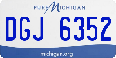 MI license plate DGJ6352