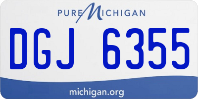 MI license plate DGJ6355