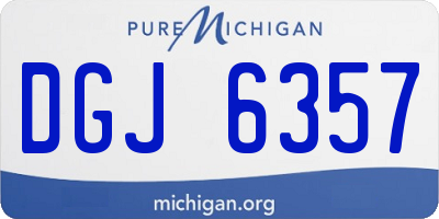 MI license plate DGJ6357