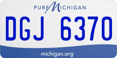MI license plate DGJ6370