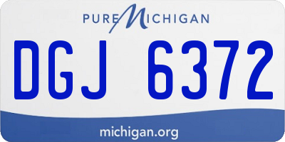 MI license plate DGJ6372