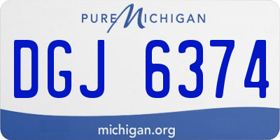 MI license plate DGJ6374
