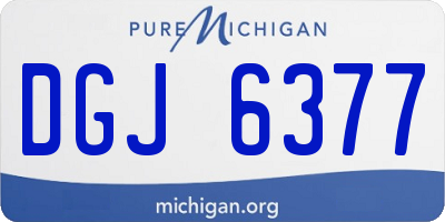 MI license plate DGJ6377