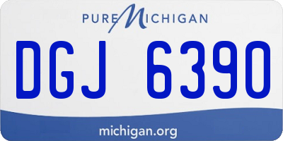 MI license plate DGJ6390