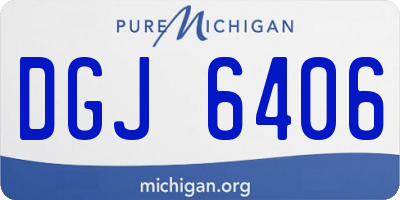MI license plate DGJ6406