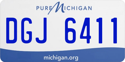 MI license plate DGJ6411