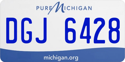 MI license plate DGJ6428