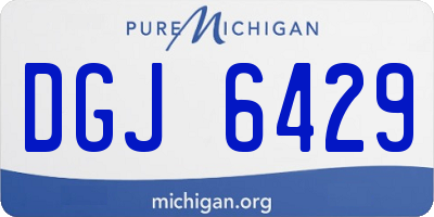 MI license plate DGJ6429