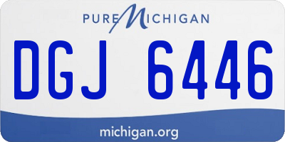 MI license plate DGJ6446