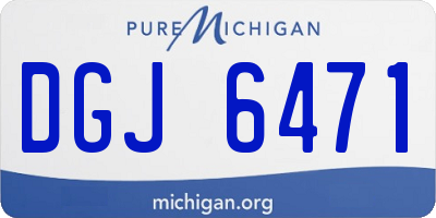 MI license plate DGJ6471