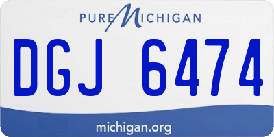 MI license plate DGJ6474