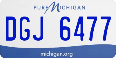 MI license plate DGJ6477
