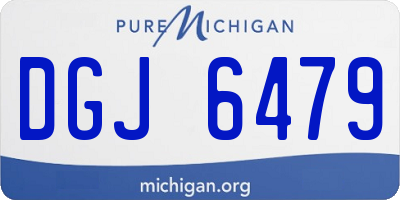 MI license plate DGJ6479