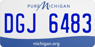 MI license plate DGJ6483