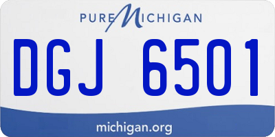 MI license plate DGJ6501