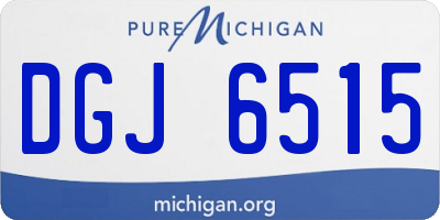MI license plate DGJ6515