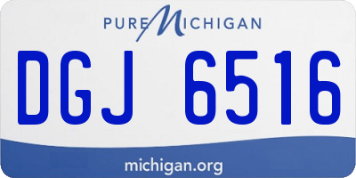 MI license plate DGJ6516