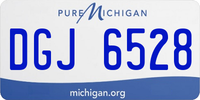 MI license plate DGJ6528