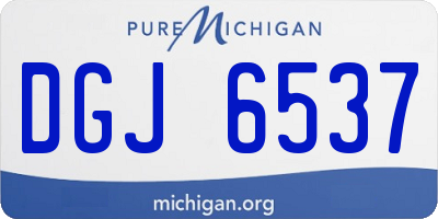 MI license plate DGJ6537