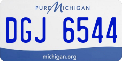 MI license plate DGJ6544