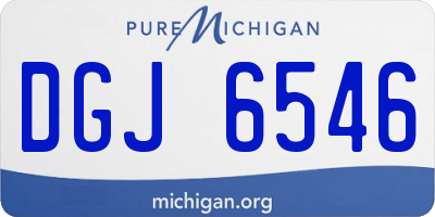 MI license plate DGJ6546