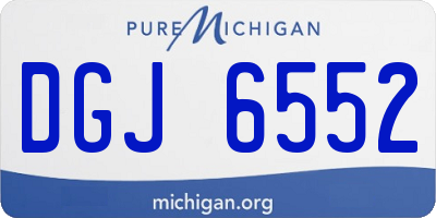 MI license plate DGJ6552