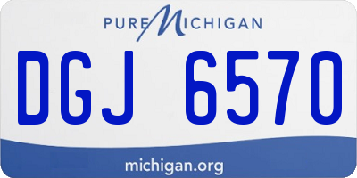 MI license plate DGJ6570