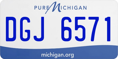 MI license plate DGJ6571