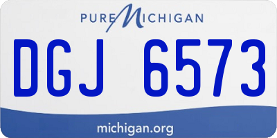 MI license plate DGJ6573