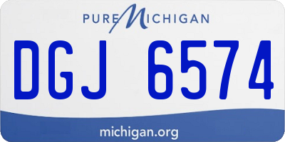 MI license plate DGJ6574