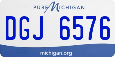 MI license plate DGJ6576