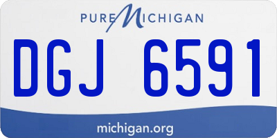 MI license plate DGJ6591