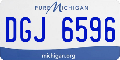 MI license plate DGJ6596