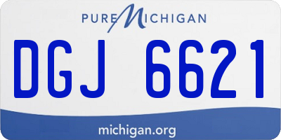 MI license plate DGJ6621