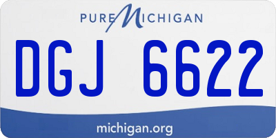 MI license plate DGJ6622