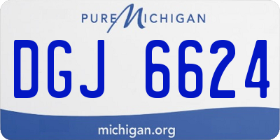 MI license plate DGJ6624