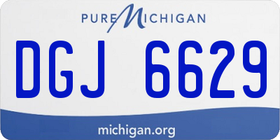 MI license plate DGJ6629
