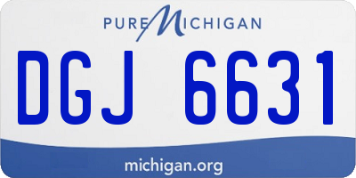 MI license plate DGJ6631