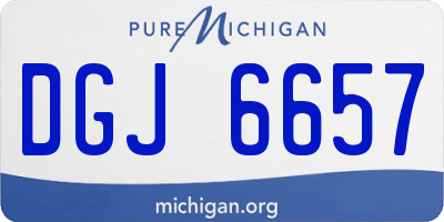 MI license plate DGJ6657
